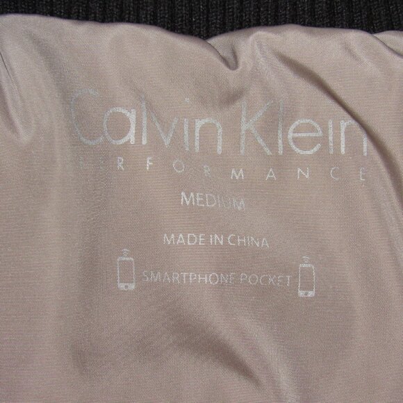 Calvin Klein Performance Biege Ribbed Puffer Vest Women's M Medium - Picture 9 of 9